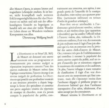 CD Wolfgang Amadeus Mozart: Divertimento, K.563