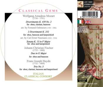 CD Wolfgang Amadeus Mozart: Classical Gems (For Oboe, Clarinet, Bassoon And Harpsichord)