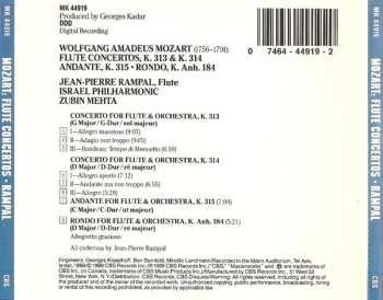 CD Wolfgang Amadeus Mozart: Flute Concertos, K. 313 & 314 · Andante, K. 315 · Rondo, K. Anh. 184