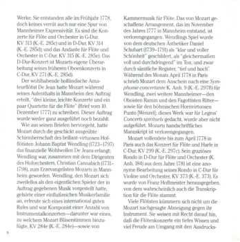 CD Wolfgang Amadeus Mozart: Flute Concertos, K. 313 & 314 · Andante, K. 315 · Rondo, K. Anh. 184