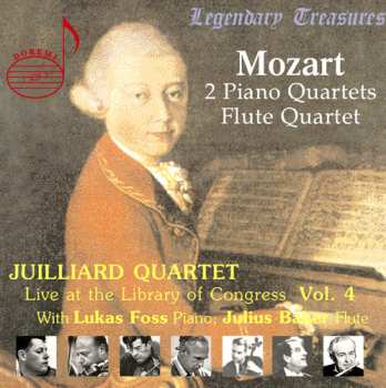 Album Wolfgang Amadeus Mozart: 2 Piano Quartets / Flute Quartet . Live At The Libray Of Congress Vol.4