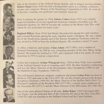 CD Wolfgang Amadeus Mozart: 2 Piano Quartets / Flute Quartet . Live At The Libray Of Congress Vol.4