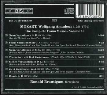 CD Wolfgang Amadeus Mozart: Complete Solo Piano Music - Vol. 10