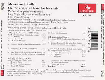 CD Wolfgang Amadeus Mozart: Mozart And Stadler | Clarinet And Basset Horn Chamber Music
