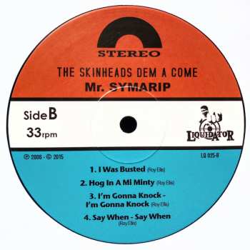 2LP Mr. Symarip: The Skinheads Dem A Come