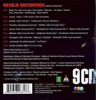 9CD/Coffret Mstislav Rostropovich: Plays Cello Works