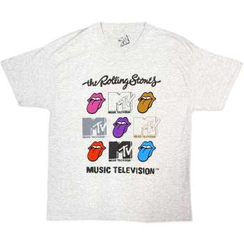 Merch MTV: T-shirt Rolling Stones Logo Mtv Grids