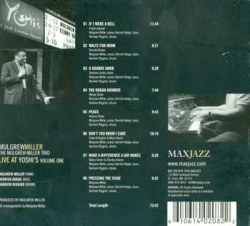 CD Mulgrew Miller: Live At Yoshi's Volume One