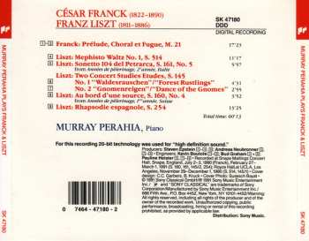 CD César Franck: Murray Perahia Plays Franck & Liszt