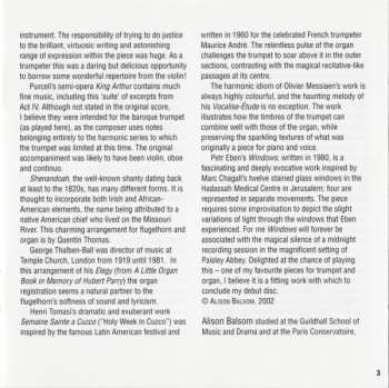 CD Alison Balsom: Music For Trumpet And Organ