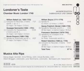 CD Musica Alta Ripa: Londoners’s Taste