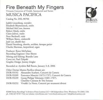 CD Musica Pacifica: Fire Beneath My Fingers