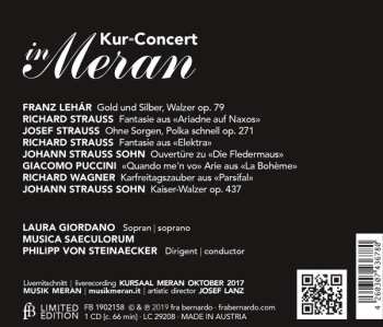 CD Giacomo Puccini: Kur=Concert In Meran