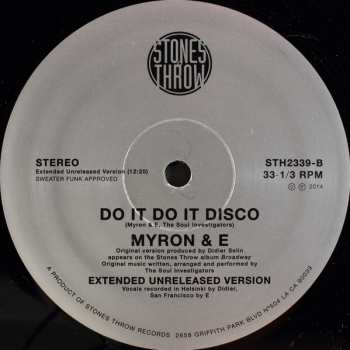LP Myron And E: Do It Do It Disco