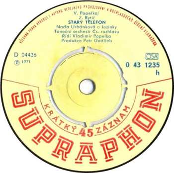 SP Naďa Urbánková: Zůdyzů / Starý Telefon