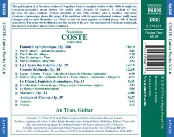 CD Napoléon Coste: Guitar Works Vol. 6