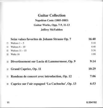 CD Jeffrey McFadden: Guitar Works Opp. 7-9 & 11-13
