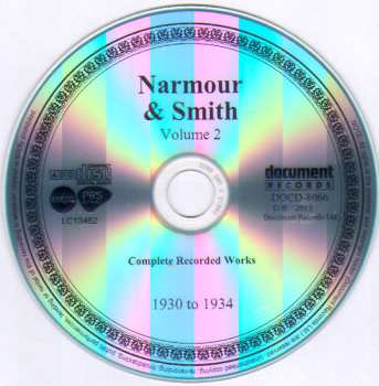 CD Narmour & Smith: Volume 2: Complete Recorded Works (1930-1934)