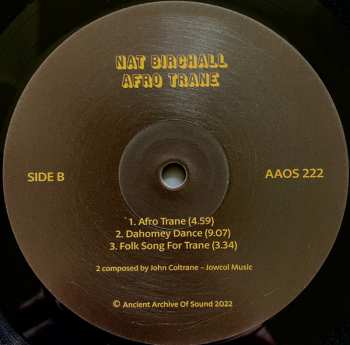 LP Nat Birchall: Afro Trane