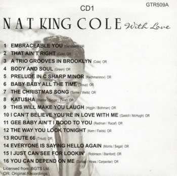 5CD/Coffret Nat King Cole: With Love