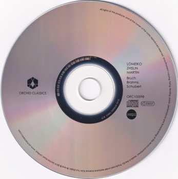 CD Johannes Brahms: Bruch Brahms Schubert