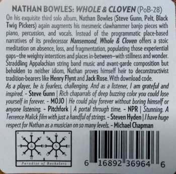LP Nathan Bowles: Whole & Cloven