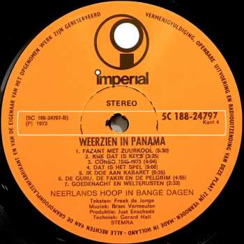 2LP Neerlands Hoop In Bange Dagen: Weerzien In Panama (2xLP)