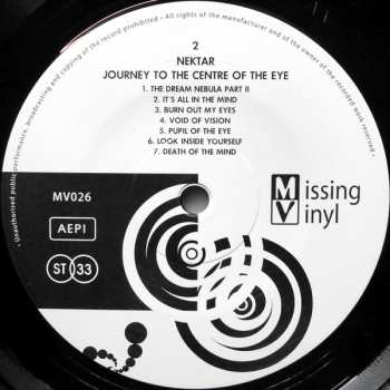2LP Nektar: Journey To The Centre Of The Eye