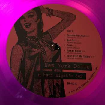 2LP New York Dolls: A Hard Night's Day (Unsigned! Unhinged! Legendary 1973 Studio Demos) CLR