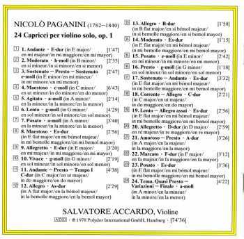 CD Salvatore Accardo: 24 Capricci