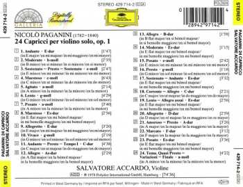 CD Salvatore Accardo: 24 Capricci