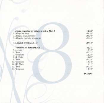 9CD/Coffret Niccolò Paganini: Complete Works For Violin And Guitar