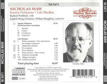 CD Raphael Wallfisch: Sonata Notturna • Life Studies