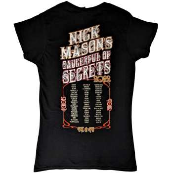 Marchandises Nick Mason's Saucerful Of Secrets: Nick Mason's Saucerful Of Secrets Ladies T-shirt: Echoes European Tour 2022 (back Print & Ex-tour) (small) S