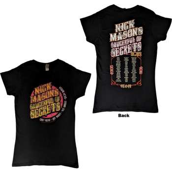 Marchandises Nick Mason's Saucerful Of Secrets: Nick Mason's Saucerful Of Secrets Ladies T-shirt: Echoes European Tour 2022 (back Print & Ex-tour) (small) S