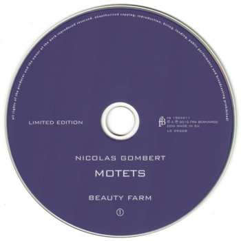 2CD Nicolas Gombert: Motets LTD