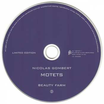 2CD Nicolas Gombert: Motets LTD