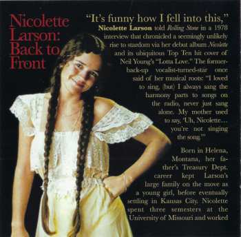 CD Nicolette Larson: Lotta Love: The Very Best Of Nicolette Larson