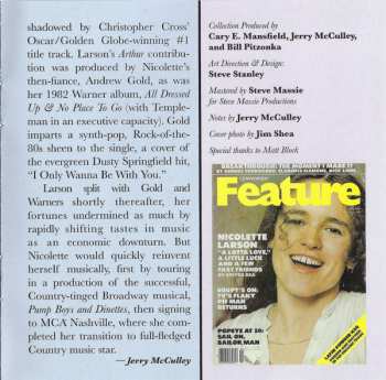 CD Nicolette Larson: Lotta Love: The Very Best Of Nicolette Larson