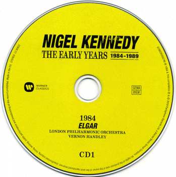 7CD/Coffret Nigel Kennedy: The Early Years 1984-1989
