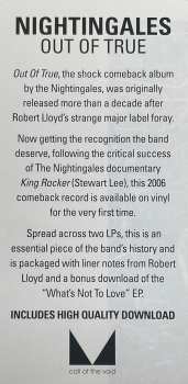 2LP The Nightingales: Out Of True LTD