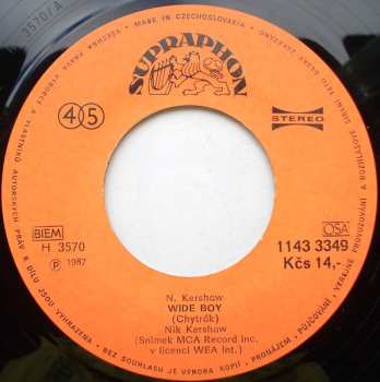 SP Nik Kershaw: I Won't Let The Sun Go Down On Me / Wide Boy