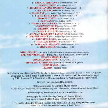 2CD Nikki Sudden: Texas / Dead Men Tell No Tales