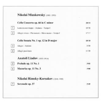 CD Nikolai Rimsky-Korsakov: Cello Concerto Op. 66 / Cello Sonatass 1 & 2 / Serenade Op. 37 / 2 Pieces Op. 11