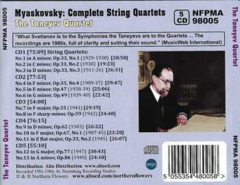 5CD Nikolai Myaskovsky: Complete String Quartets Nos. 1-13
