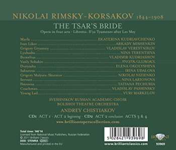 2CD Nikolai Rimsky-Korsakov: The Tsar's Bride