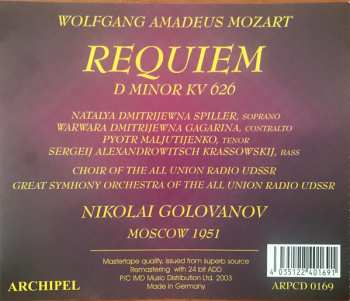 CD Wolfgang Amadeus Mozart: Mozart: Requiem