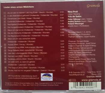 CD Nina Proll: Lieder Eines Armen Mädchens