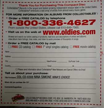 CD Nina Simone: Nina's Choice