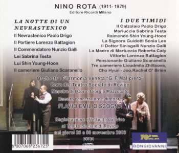 2CD Nino Rota: I Due Timidi / La Notte Di Un Nevrastenico